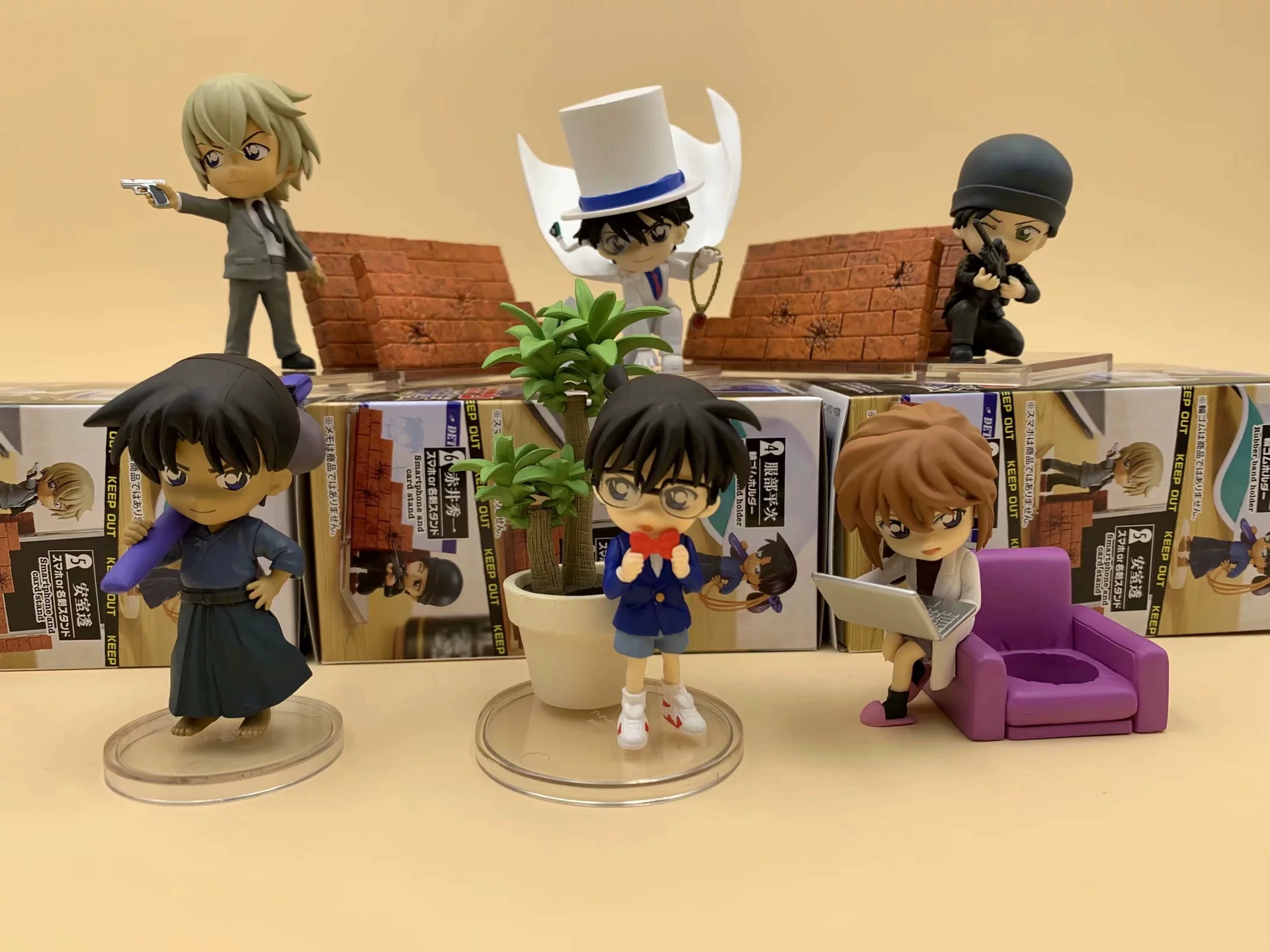 Thám tử Conan Conan Kudo Shinichi Akai Shuichi Wraith Kidd Hand Office Hộp trứng - Capsule Đồ chơi / Búp bê / BJD / Đồ chơi binh sĩ