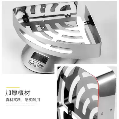 Bathroom 304 stainless steel non-perforated powder room shower room bathroom bathroom triangle basket rack