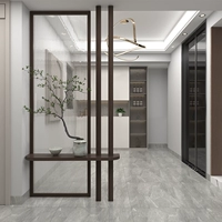 Tùy chỉnh 
            hiện đại đơn giản bằng gỗ nguyên khối ánh sáng sang trọng lối vào sảnh sáng tạo Kính Changhong siêu trắng vách ngăn cửa ra vào phòng khách vách ngăn phòng ngủ đẹp