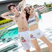 Bộ đồ bơi đôi mới của phụ nữ phù hợp với bộ bikini ba mảnh áo tắm thể thao che bụng suối nước nóng bên bờ biển - Vài đồ bơi