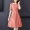 Zhuo Tu nữ 2019 hè mới đầm ngắn tay voan đầm thời trang eo qua đầu gối Một chiếc váy chữ - A-Line Váy váy voan xòe