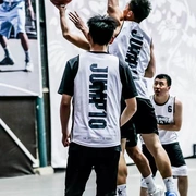 2019 mẫu jump10 jersey đồng phục bóng rổ khô nhanh màu đen và trắng đồng phục đội thể thao vest kích thước lớn phù hợp với đào tạo - Thể thao sau