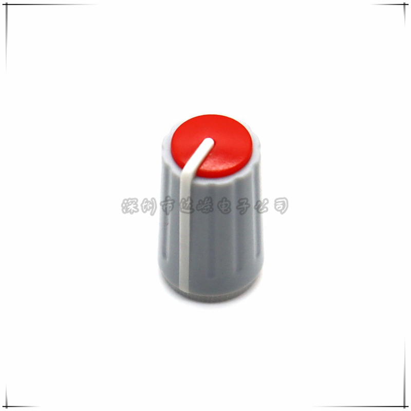 Red10.5 × 18MM Plastic KNOB CAP Half axis type potentiometer KNOB CAP mixer Switch cap Tricolor cap