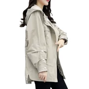Áo khoác nữ phổ biến 2019 mùa xuân Hàn Quốc đầu xuân mới áo gió nhỏ nữ sinh xuân nhẹ áo mỏng nữ - Trench Coat