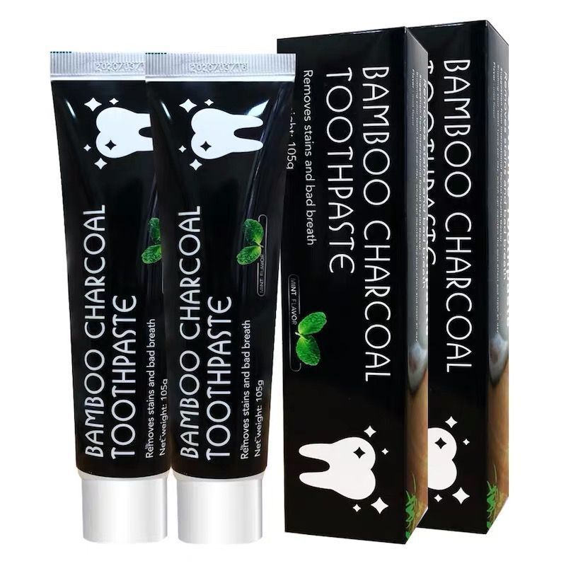 bamboo椰壳竹炭去黄美白牙膏