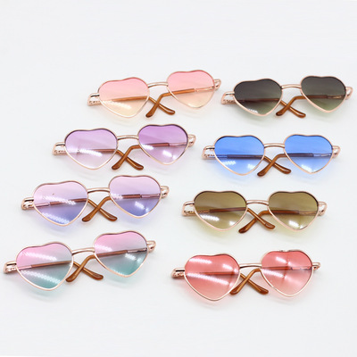taobao agent Doll, colorful glasses heart shaped, 15cm, 20cm, gradient