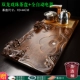 Khay trà văn phòng nhà gỗ nguyên khối phong cách Trung Hoa bàn trà trà biển bàn trà bộ khay trà nước nóng tự động thiết bị binh pha tra