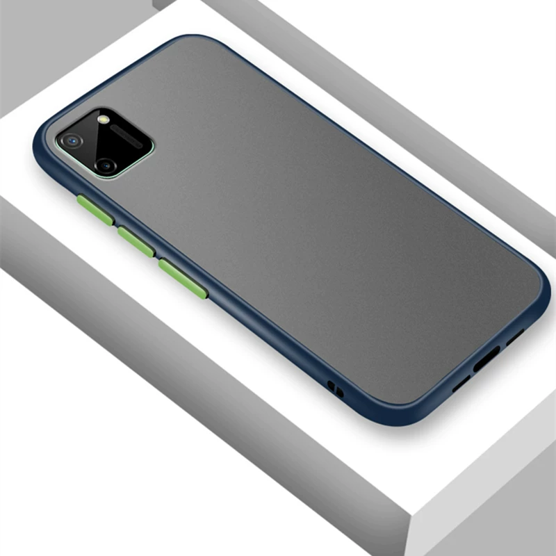 [Матовый твердий чехол для Realme C11 Чехол C17 C12 C15 V5 Q2 Покрытие]
