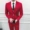 Áo khoác thêu nhỏ phù hợp nam Slim xu hướng Hàn Quốc chủ nhà mạng chú rể áo cưới màu đỏ phù hợp với thợ làm tóc - Suit phù hợp