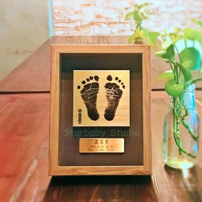 Mới in tay và chân cho bé sơ sinh tay và chân in bùn bé trăng tròn trăm ngày lưu niệm dấu chân quà tặng một năm tuổi - Quà lưu niệm cho bé / Sản phẩm cá nhân