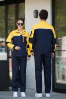 Желтое плечо с тибетским синим костюмом (полиэфирный хлопок)