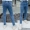 Quần jeans bé gái 2019 quần áo xuân hè chân nhỏ quần bút chì mùa thu mới Quần áo trẻ em Hàn Quốc quần trẻ em màu đen - Quần jean chân váy bò bé gái 