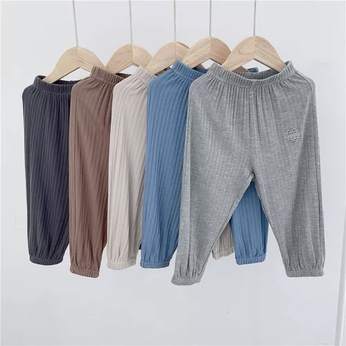 Комфортные штаны, летняя детская летняя одежда для отдыха, тонкое средство от комаров для мальчиков, оверсайз