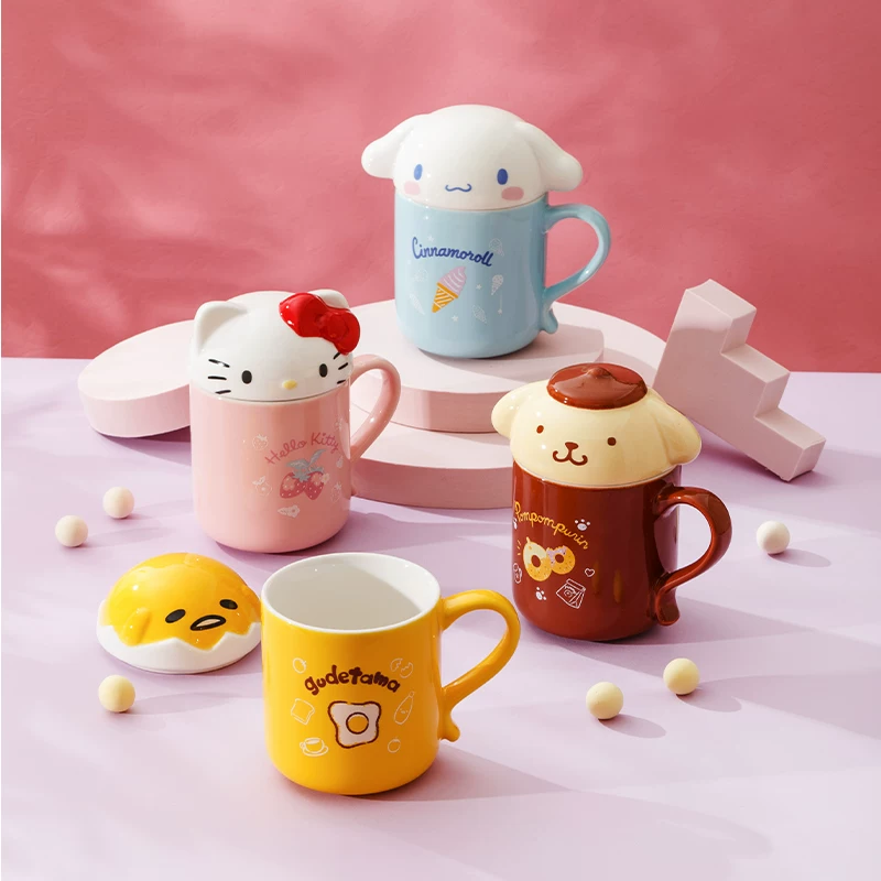 Hellokitty с керамической чашкой в форме чехла милый Sanrio водяная чашка