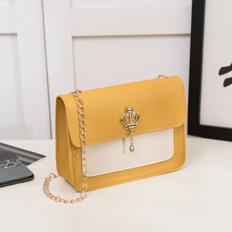 Yellowins interlayer Small bag female summer new pattern The single shoulder bag Fashionable and versatile Foreign style ma'am chain Messenger Small square bag