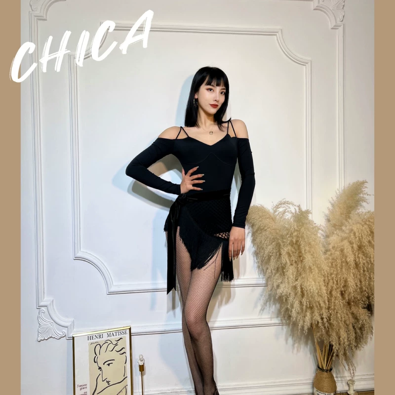 Платье CHICA с длинными рукавами, брюки, открытые плечи и длинные рукава, стиль высокого качества