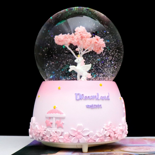 Музыкальная крутящаяся музыкальная шкатулка, единорог, подарок на день рождения