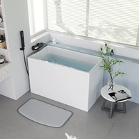 Независимая акриловая ванна мини -тип японского стиля глубоко пузырь дома Использование углубляющаяся ванная комната ванная комната ванна