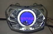 Wuyang Honda Jia Yu 110E bóng đèn pha lắp ráp sửa đổi Visteon đôi đèn Xenon ống kính thiên thần mắt quỷ - Đèn HID xe máy