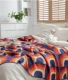 Bắc Âu bông dệt kim chăn nhà mềm giường khăn tắm phòng ngủ điều hòa không khí văn phòng ngủ trưa sofa lông bóng chăn