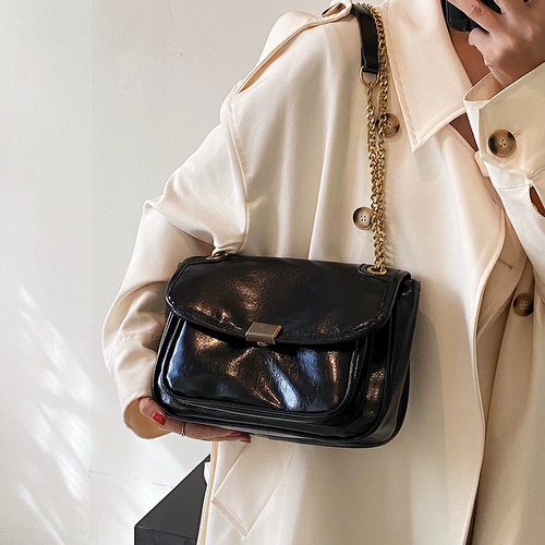 Ретро вместительная и большая сумка через плечо, цепь, в стиле Шанель, изысканный стиль