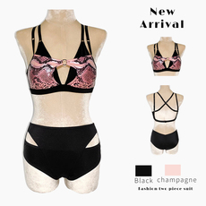 костюм pole dance hopewin新款新色钢管舞服锦纶女性感现代练功服紧身漏后背分体