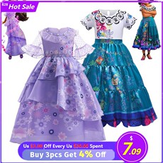 платье encanto princess costume children canival