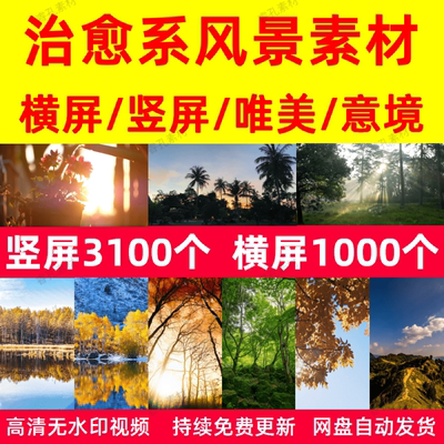 唯美治愈,治愈,风景,唯美,意境,唯美意境治愈系风景素材树叶伤感星空夜景抖音快手短视频剪辑素材