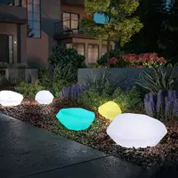 Đèn led trang trí năng lượng mặt trời hình cục đá cho sân vườn đèn sân vườn để bãi cỏ