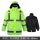 Áo mưa phản quang mùa đông trần bông ấm áp thích hợp mặc vào mùa đông cho công nhân công trường