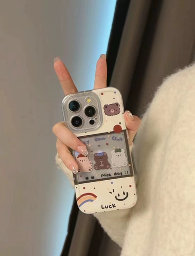 Apple, рождественский совместимый iPhone 15, чехол для телефона, силиконовый милый iPhone13 Pro, с медвежатами, iphone, 13, 11, 15plus, 8, защита при падении