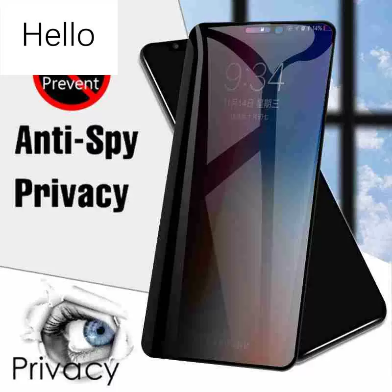 [Полное прозрачное защитное стекло для экрана с защитой от шпиона Privacy Glass Film Case для Samsung Phone S21 S22 S23 PLUS ультра]