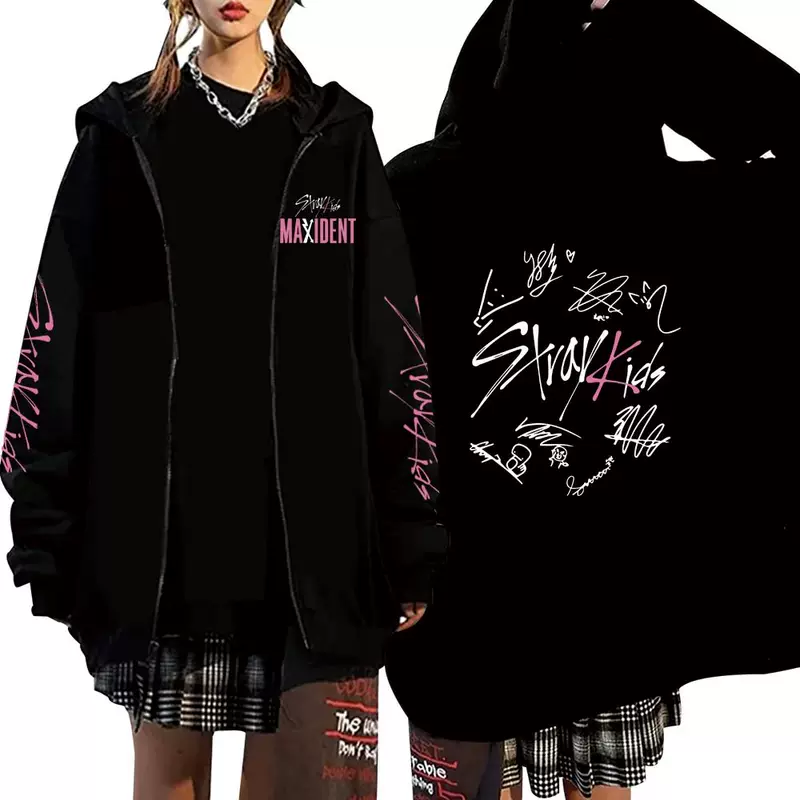 2023 Stray Kids Maxident Skzoo Зипперы худи толстовки