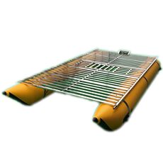 Рыболовное судно 撒网充气浮筒船 筏子 浮桶船 双体船