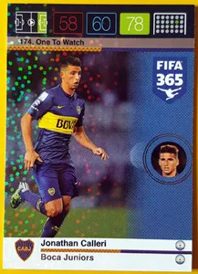 Panini 2015-16 FIFA365 Star Card Boca Youth 174 Kareri OTW Специальная карта