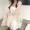 Mùa xuân và mùa hè của phụ nữ Hàn Quốc phiên bản của ngọt ngào chút tươi lỏng sinh viên trumpet tay áo dài cardigan ren voan áo sơ mi nữ áo sơ mi nữ trung niên đẹp