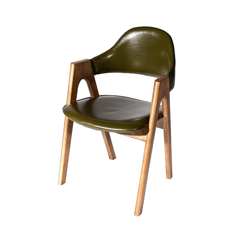 Ghế ăn gỗ nguyên khối Bắc Âu ghế đơn sang trọng nhẹ nhàng Ghế hình chữ A ghế sách ghế sau ghế nhà ghế học tập ghế gỗ bàn ăn 
