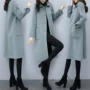 Áo khoác len nữ dài phần 2019 xuân hè mới dành cho nữ phiên bản Hàn Quốc của áo choàng mỏng mỏng hưng cảm Hepburn - Áo Hàn Quốc áo dạ nữ dáng lỡ