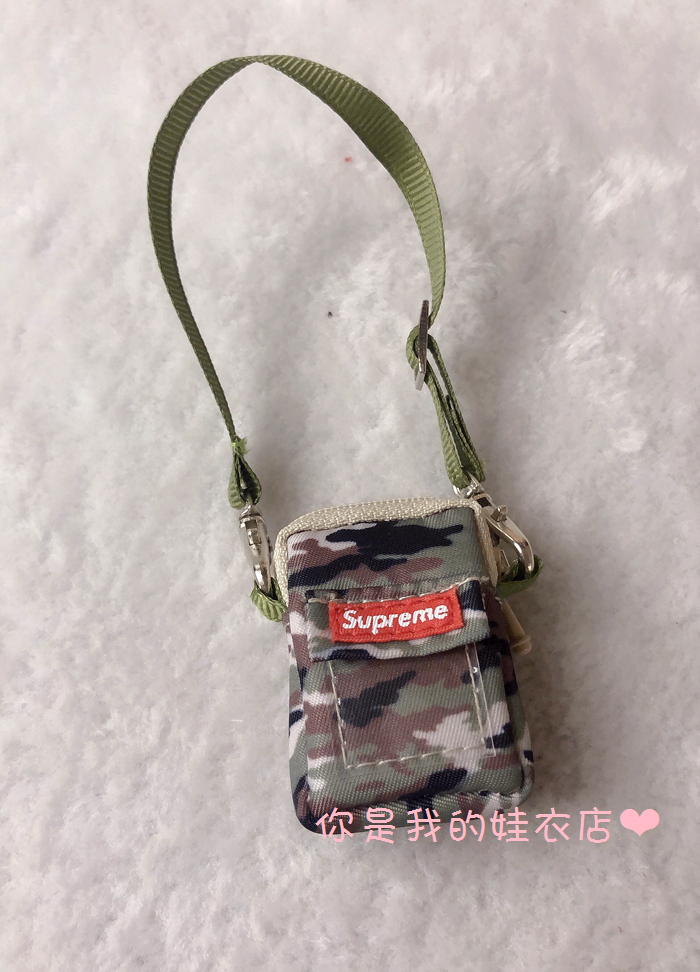 Camouflage Square Baggoods in stock 20cm cotton bjd   trend canvas colour Satchel knapsack Chest pack