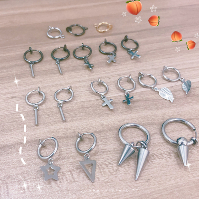 taobao agent Doll, small earrings, ear clips, accessory, props, 15cm, 20cm