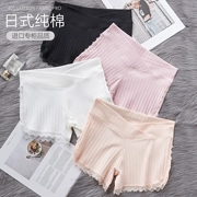 Phụ nữ mang thai thắt lưng quần thấp an toàn mùa hè mẹ lấy một chiếc áo lót bằng vải cotton có đường viền ngăn cách - Quần tây thường