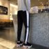 Chín quần nam Hàn Quốc vài lỏng thanh niên thể thao giản dị quần chân sinh viên hoang dã quần harem xu hướng Áo khoác đôi
