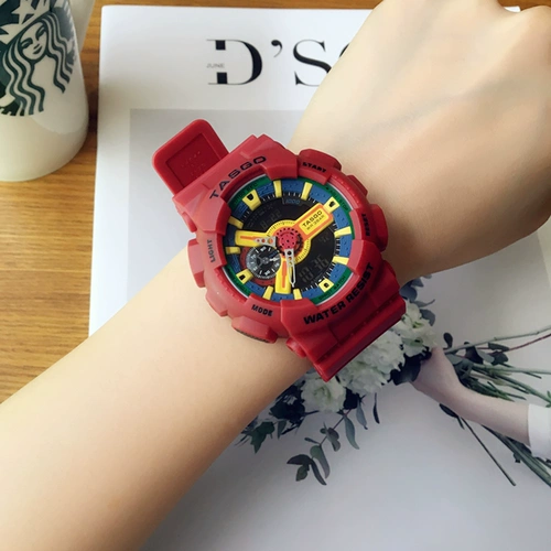 Универсальные водонепроницаемые брендовые цифровые часы, популярно в интернете, в корейском стиле, простой и элегантный дизайн