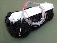 Теннисная сеть с четырьмя боковыми боковыми сторонами стандартного размера с мешком стальной проволочной веревки