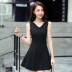 Váy đen nhỏ 2019 xuân hè mới phiên bản Hàn Quốc của những chiếc áo vest nữ không tay mỏng chạm đáy váy Đầm voan chữ V - Sản phẩm HOT dam dep Sản phẩm HOT