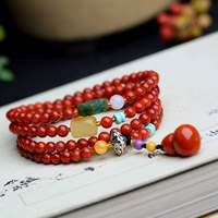Натуральный красный оригинальный дизайнерский браслет, модный аксессуар