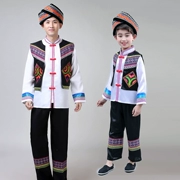 Nam Liang Sơn Yi trang phục múa thiểu số trang phục Miao Zhuang Tujia Gao Sơn trưởng thành cha mẹ-con - Trang phục
