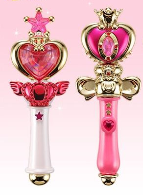 Riban Xinyue Stick + Sweetheart StickSailor Moon Wan Dai Mini Transfiguration device Eat and play box eggs Transfiguration mirror Transfiguration pen Sugar box Pendant Japanese version