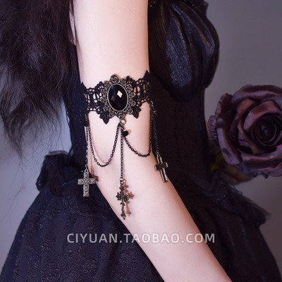 taobao agent Gothic Cross -Lace Arm Chain Female Arm Ring