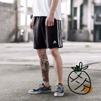 Adidas Summer Classic Sports Quần short giản dị Ba thanh Quần Quần Năm Quần BK7468 CF0709 - Quần thể thao quần đùi thể thao nam